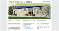 Desktop Screenshot of chaldicott-barns.co.uk