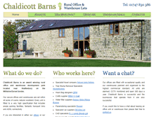 Tablet Screenshot of chaldicott-barns.co.uk